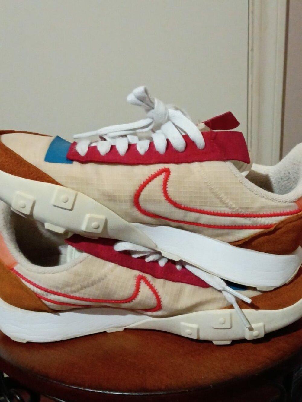 Nike Women's Waffle Racer 2X Monarch Siren Red Pearl 2021 CK6647-800 Size 7.5 US - Picture 12 of 15